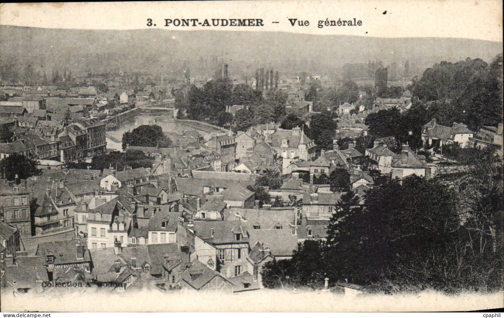 CPA Pont Audemer Vue generale
