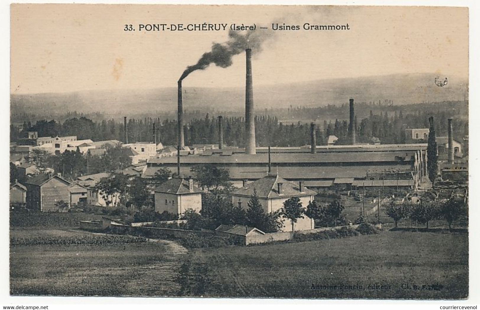 CPA - PONT-DE-CHERUY (Isère) - Usines Grammont