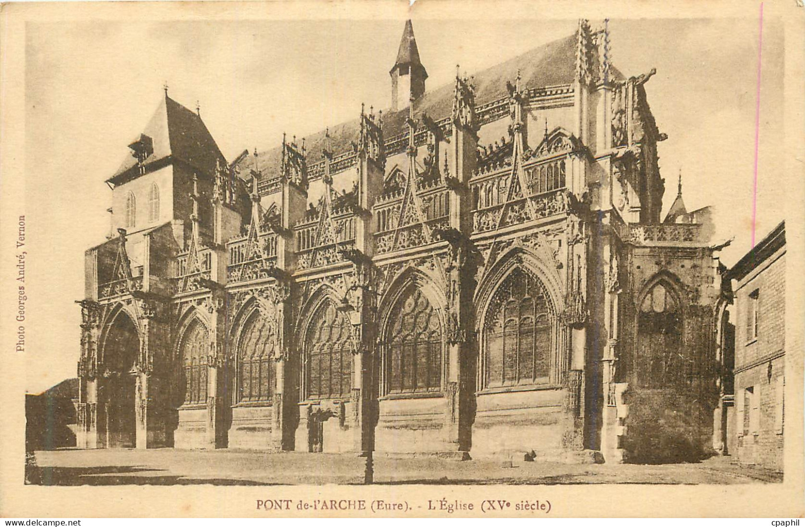 CPA Pont de l'Arche (Eure) Eglise (XVe Siecle)