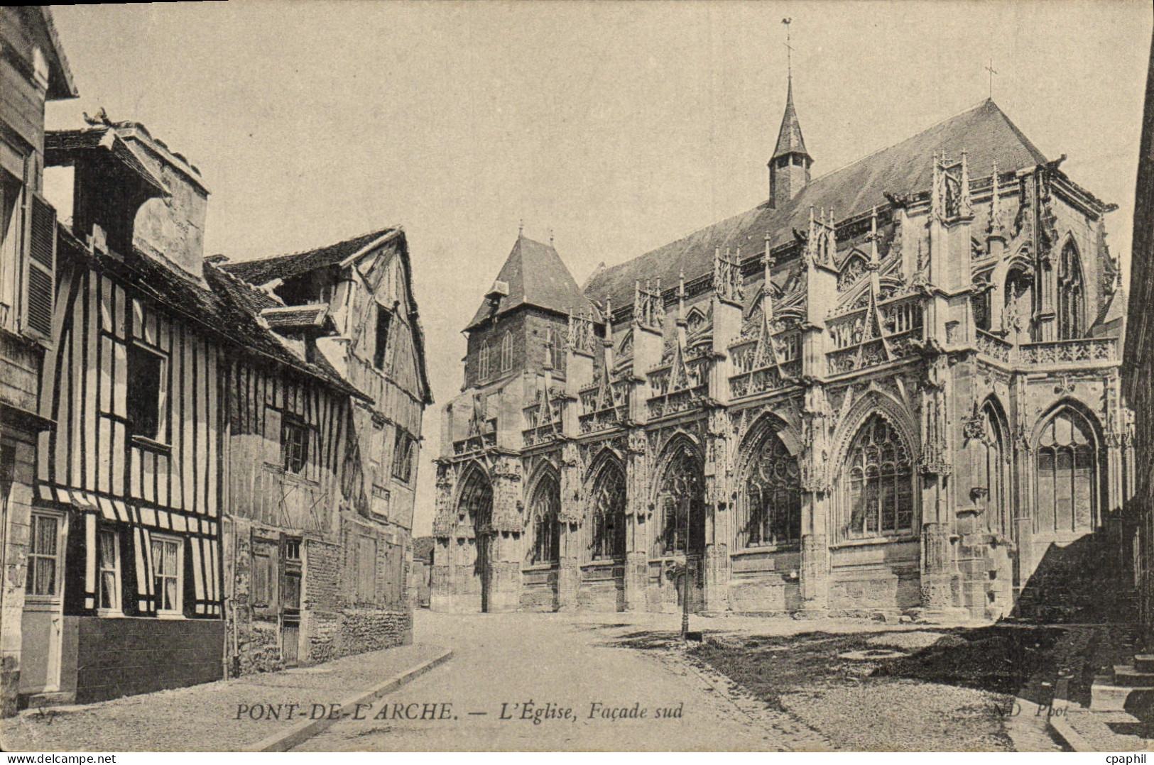 CPA Pont De l'Arche L'Eglise Facade Sud