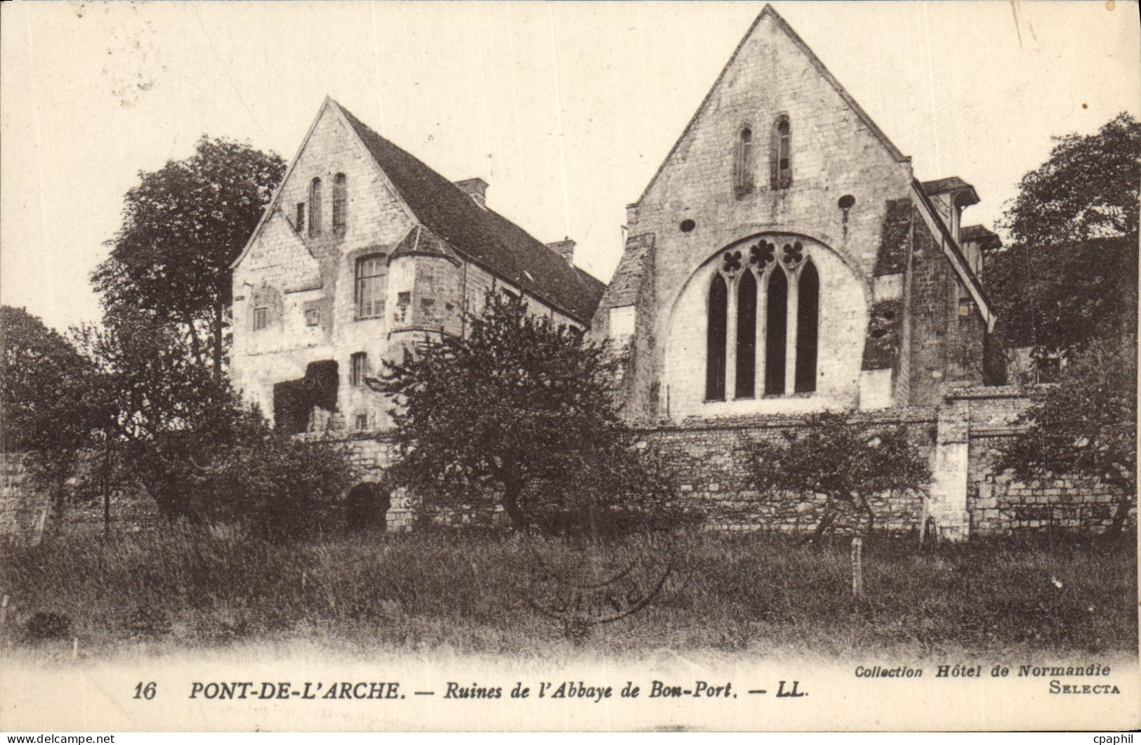 CPA Pont De L'Arche Ruines De I'Abbaye De Bon Port