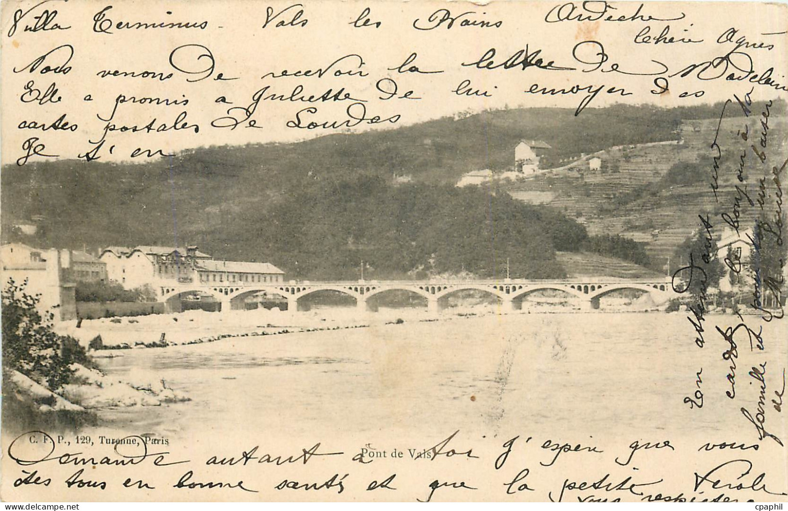 CPA PONT DE VALS
