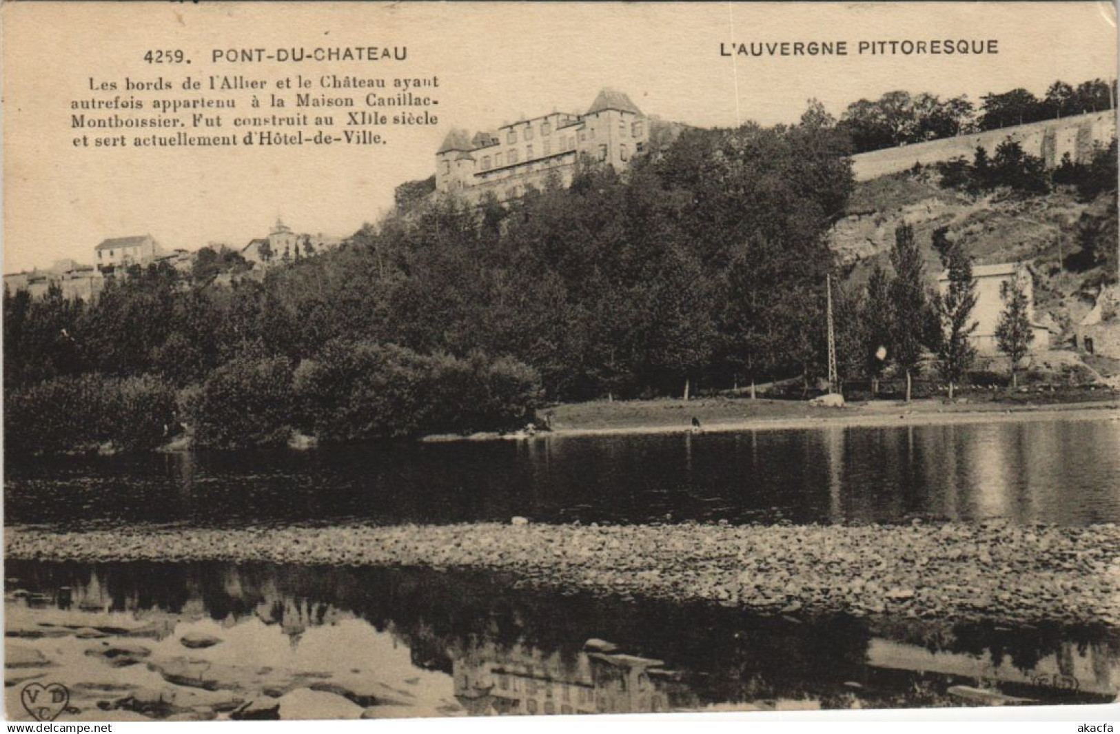 CPA PONT-du-CHATEAU Les Bords de l'Allier et le Chateau (1252664)