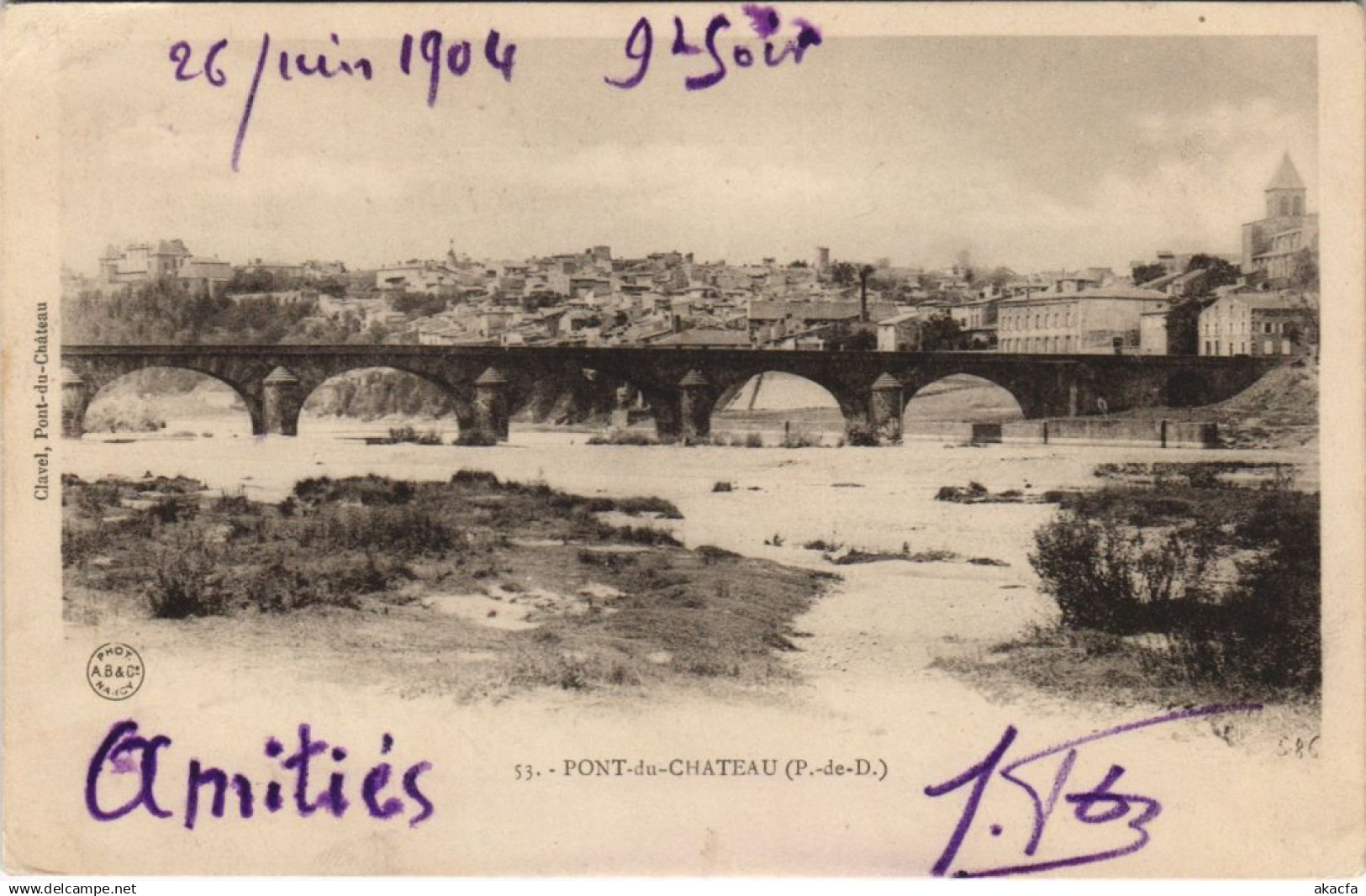 CPA PONT-du-CHATEAU Vue Generale (1252550)