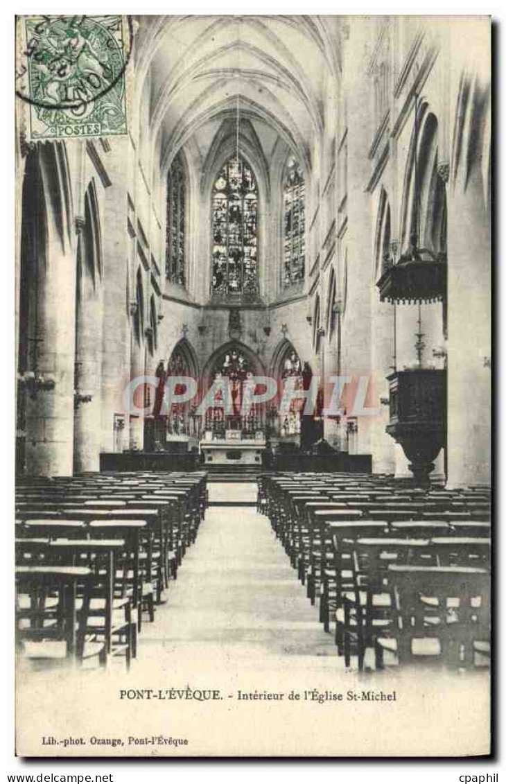 CPA Pont L'Eveque Interieur de l'eglise st michel