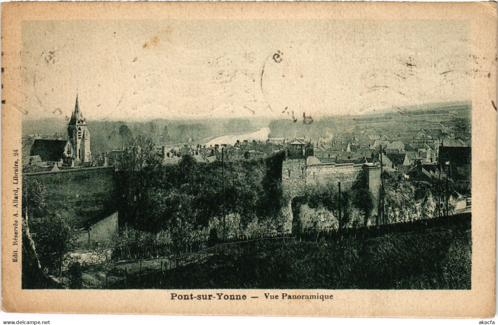 CPA Pont sur Yonne Vue Panoramique FRANCE (1452292)