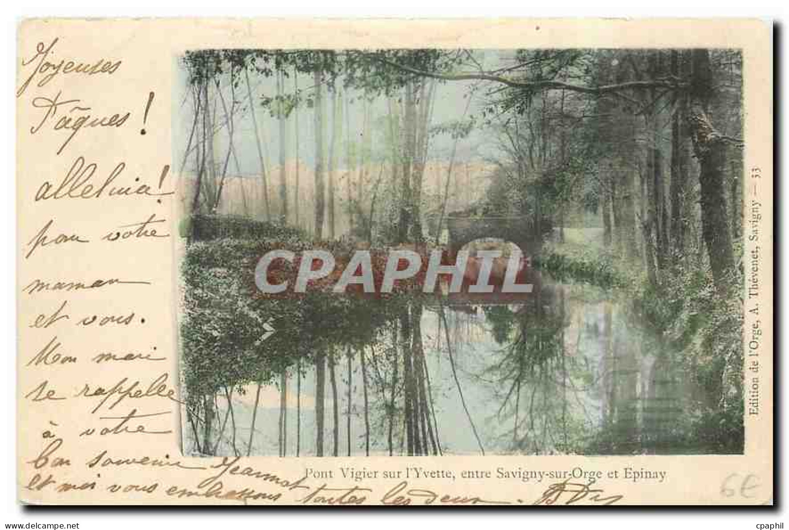 CPA Pont Vigier sur l'Yvette entre Savigny sur Orge et Epinay