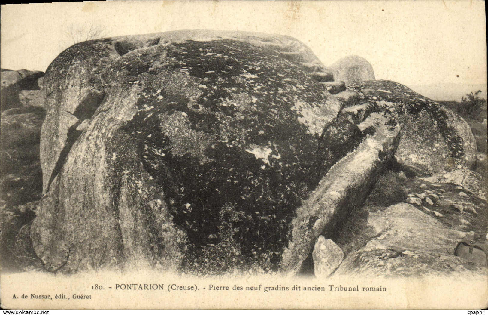CPA Pontarion Pierre Des Neuf Gradins Dit Ancien Tribunal Romain