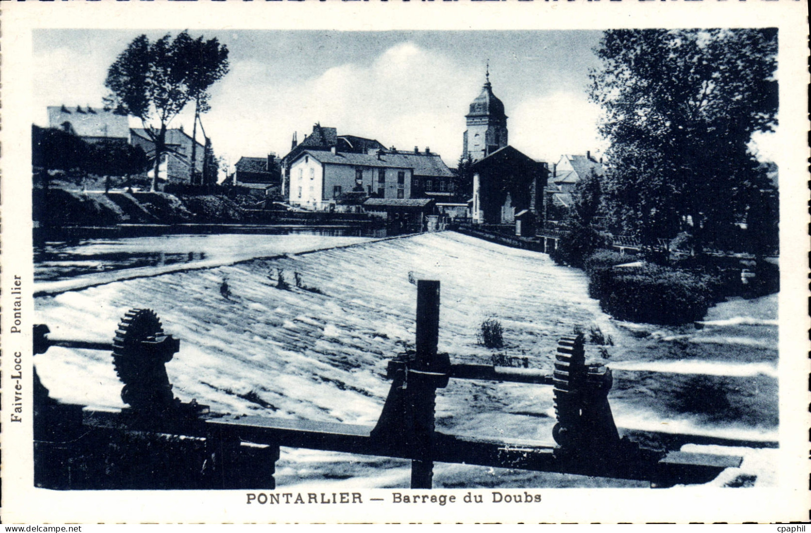 CPA Pontarlier Barrage Du Doubs