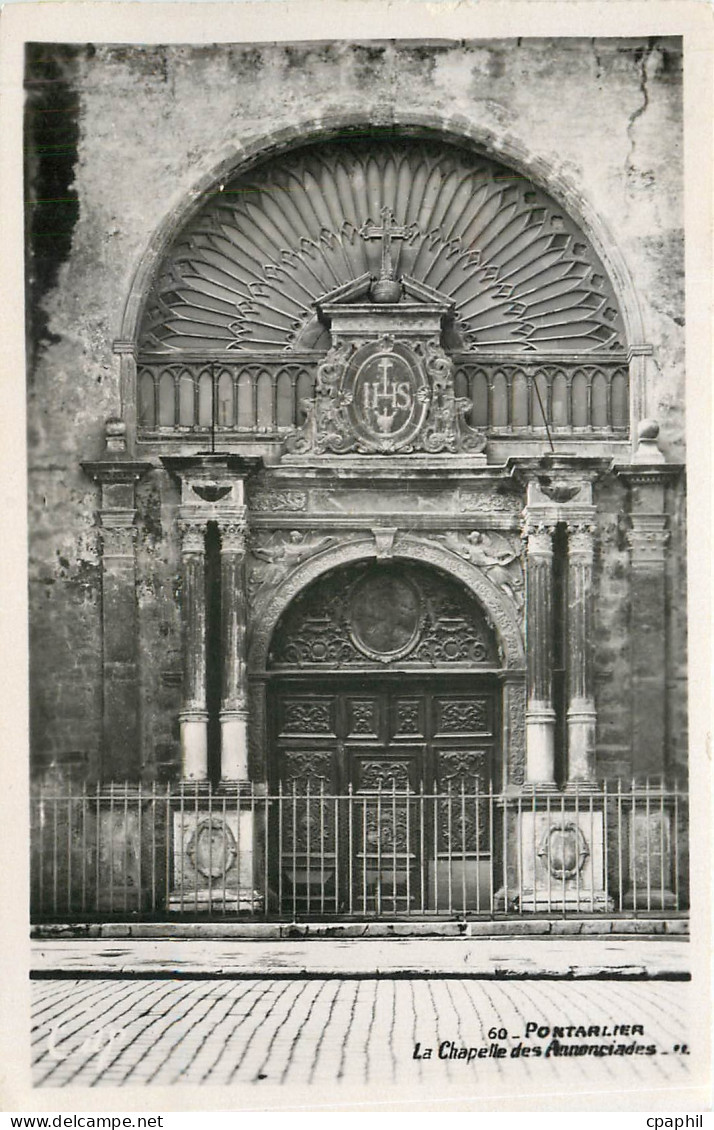 CPA PoNTARLIER-La Capelle des Pannenciades