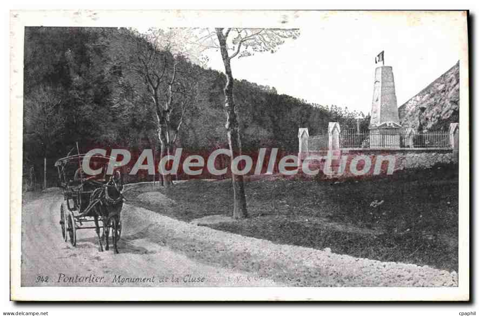 CPA Pontarlier Monument De La Cluse