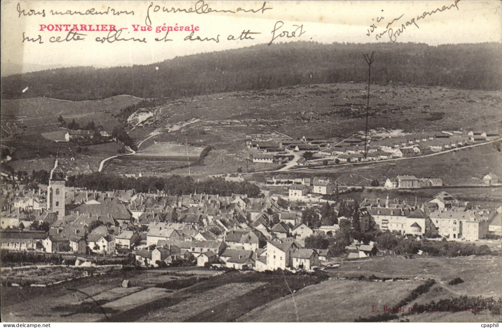 CPA Pontarlier Vue generale