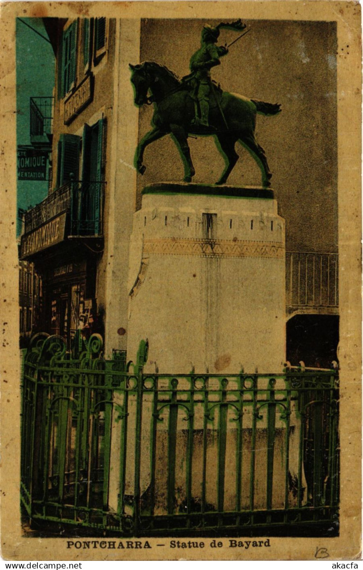 CPA PONTCHARRA - Statue de Bayard (391993)