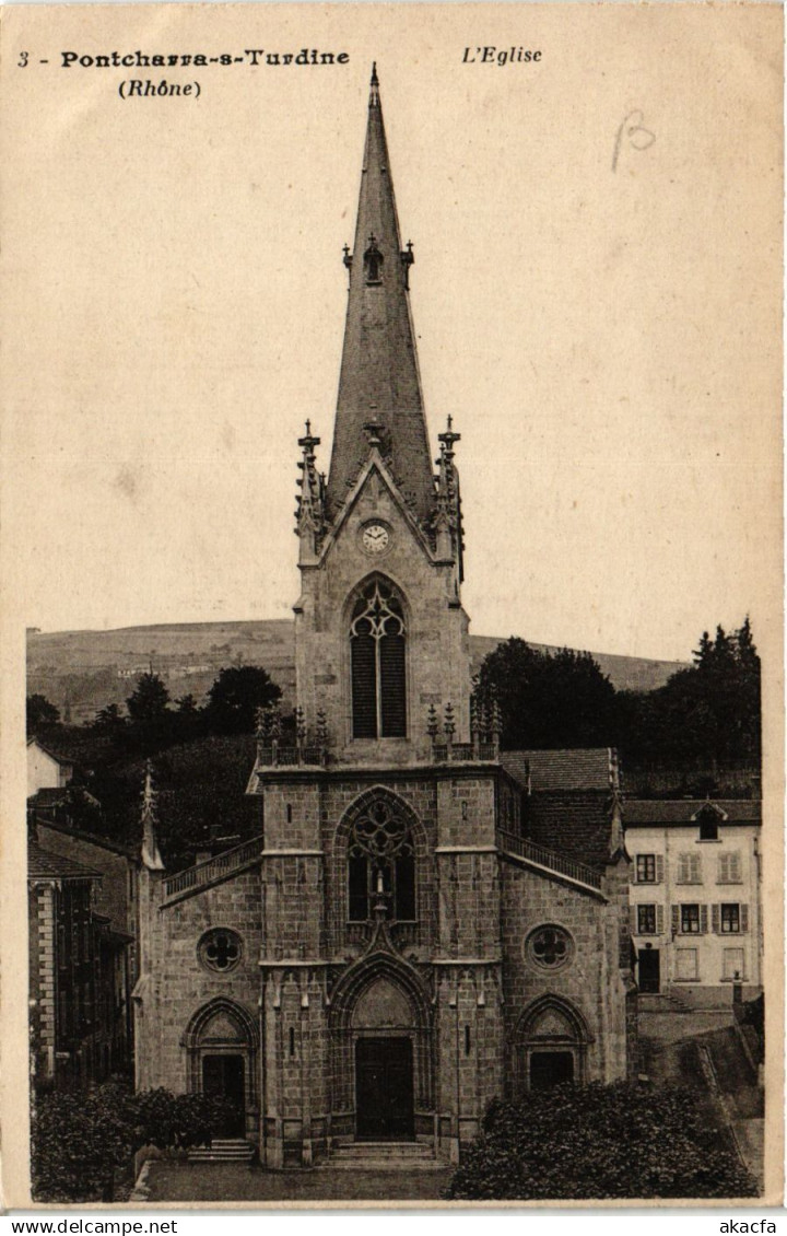 CPA PONTCHARRA-sur-TURDINE - Église (639758)