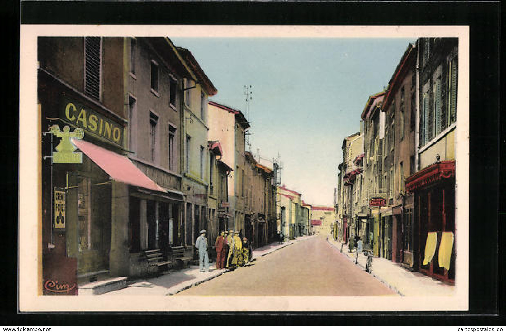 CPA Pontcharra-sur-Turdine, Grande Rue