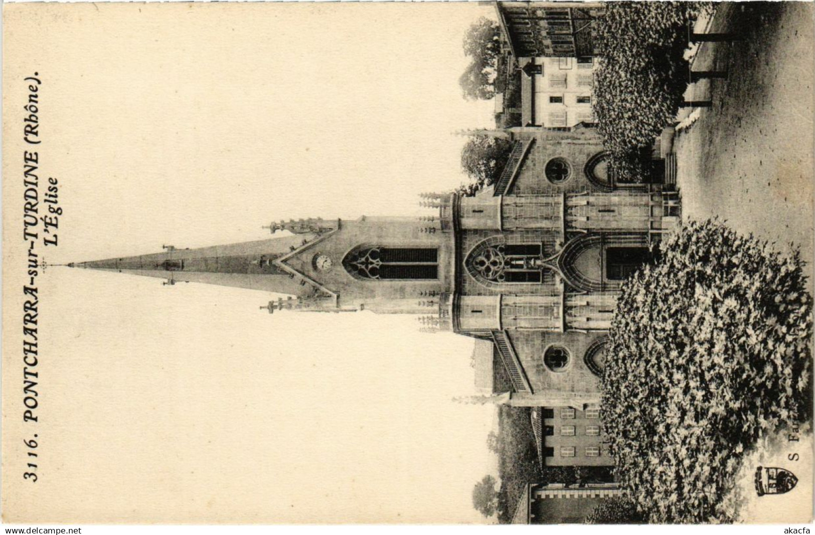 CPA Pontcharra-sur-Turdine - L'Eglise (1036559)