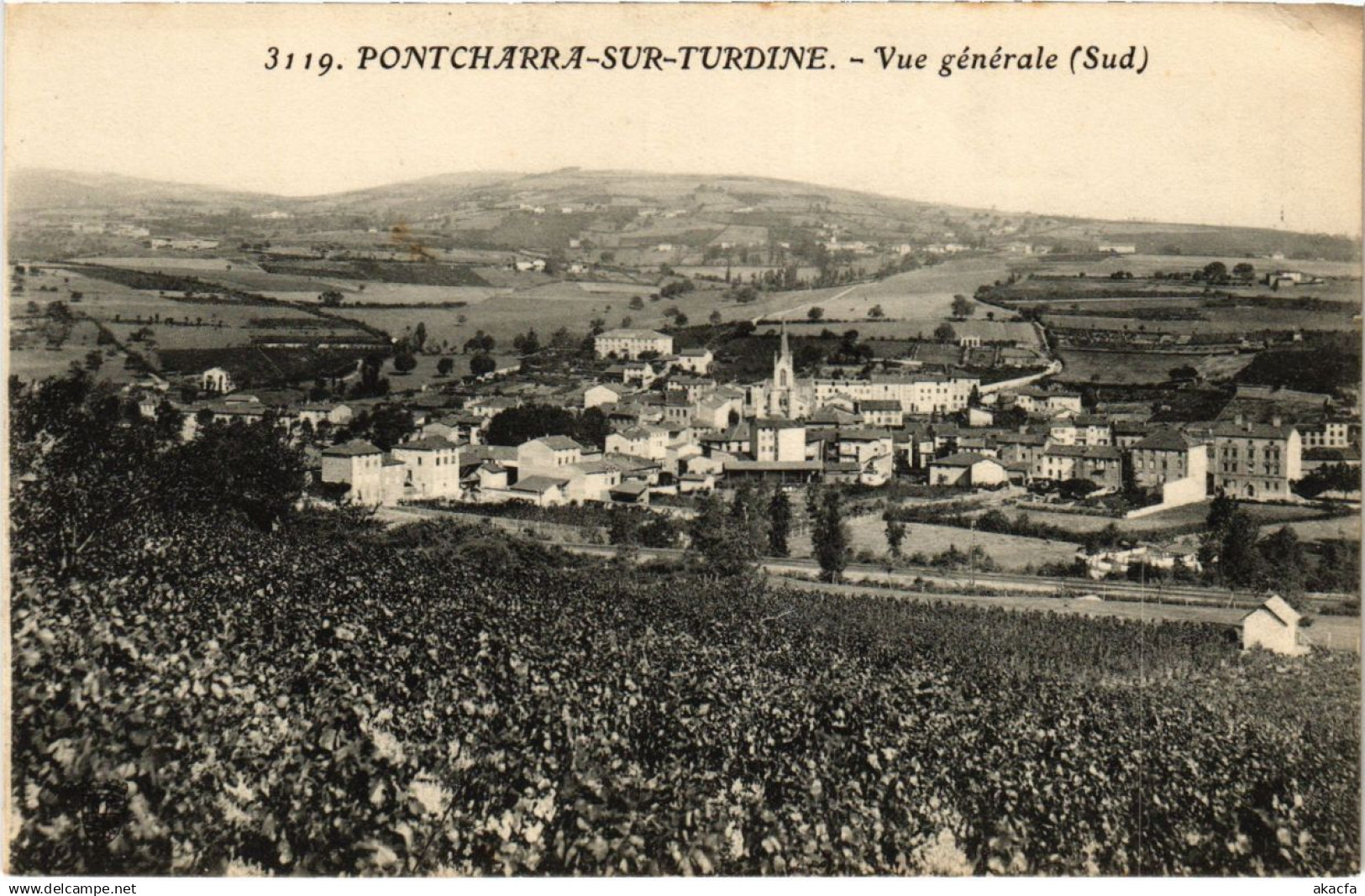 CPA Pontcharra-sur-Turdine - Vue Generale - Sud (1036557)