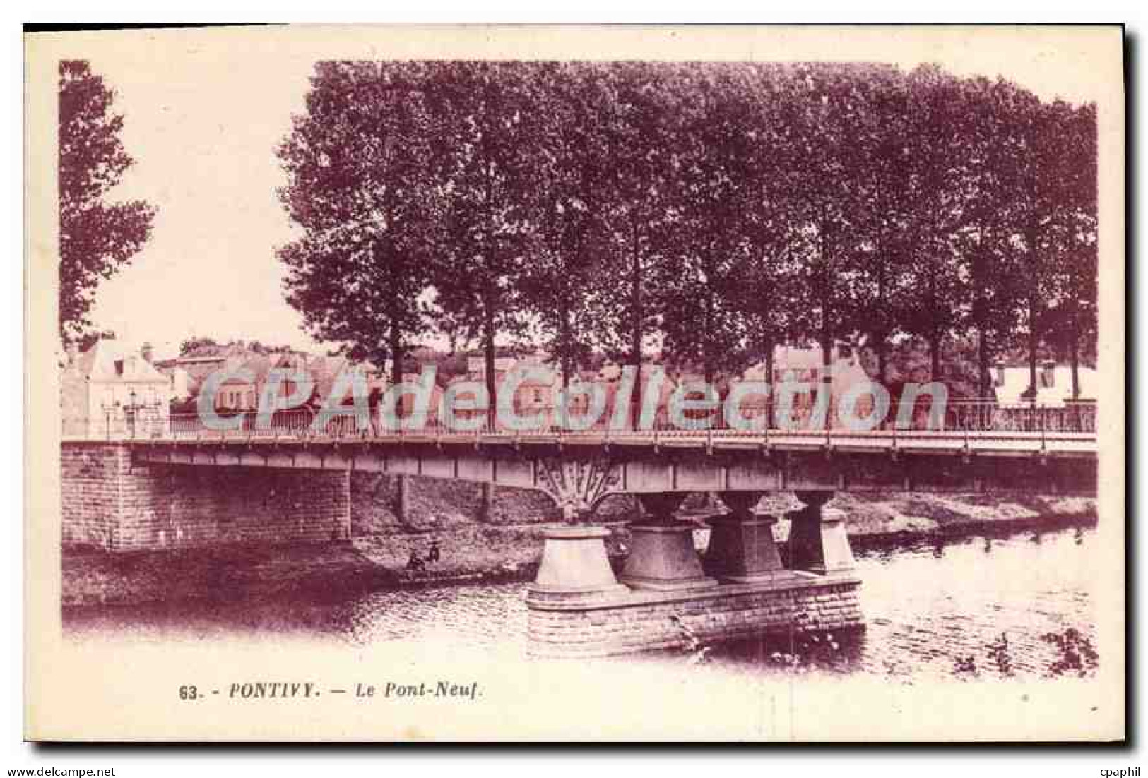 CPA Pontivy Le Pont Neuf