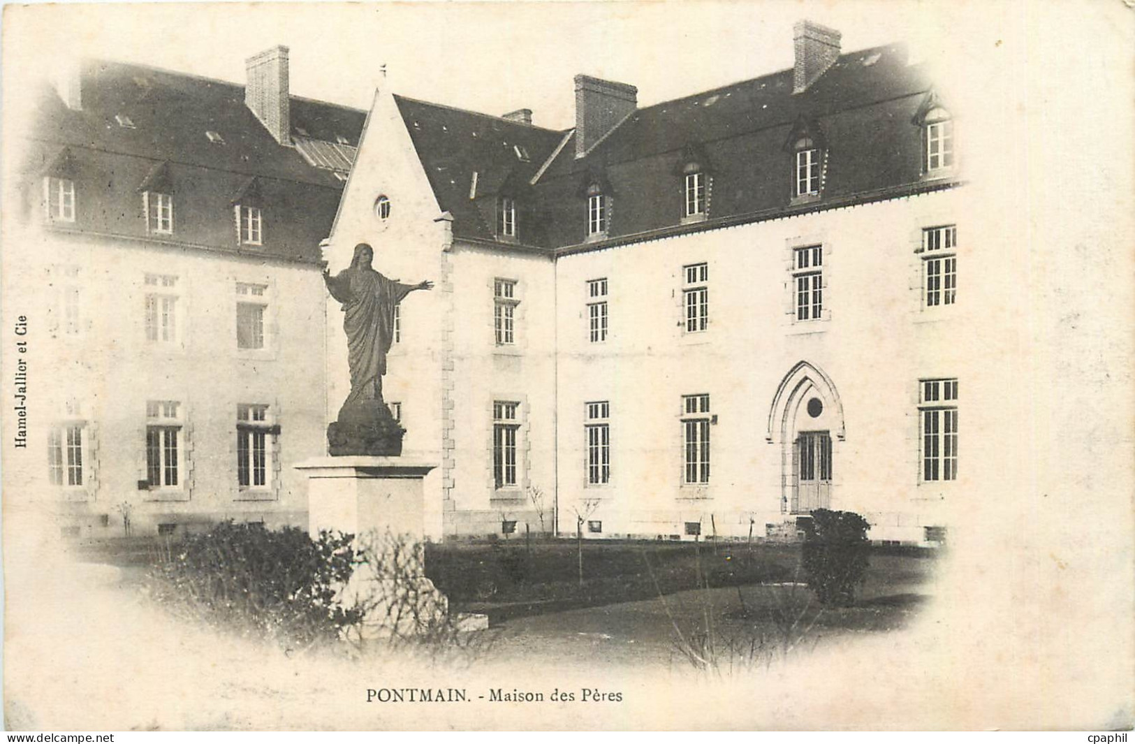 CPA Pontmain Maison des Peres