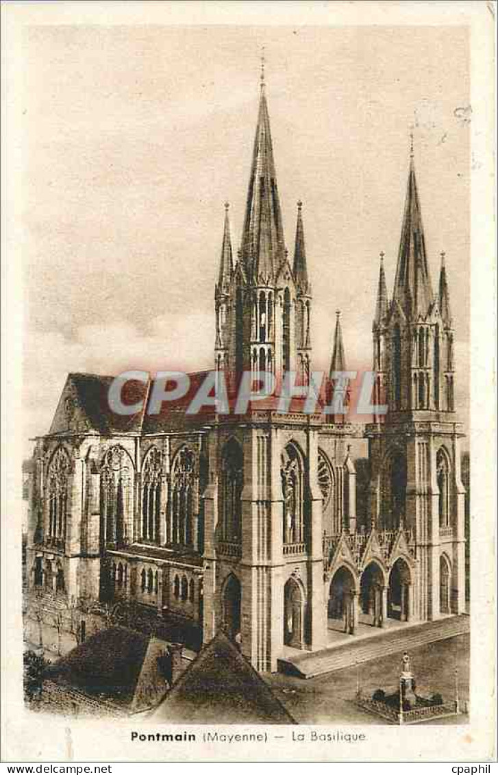 CPA Pontmain Mayenne la Basilique