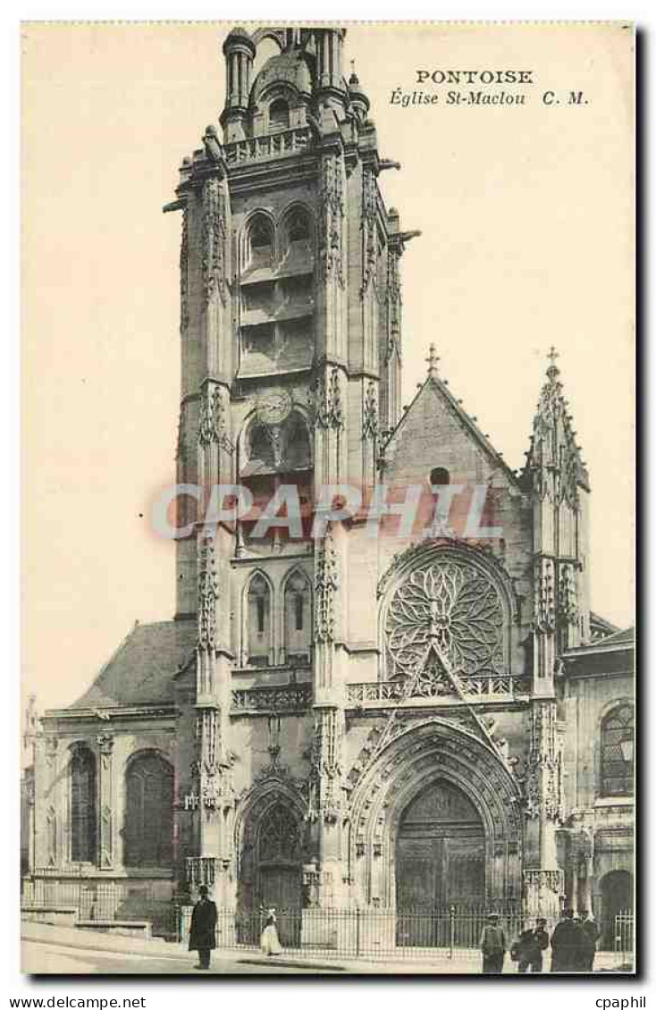 CPA Pontoise Eglise St Maclou