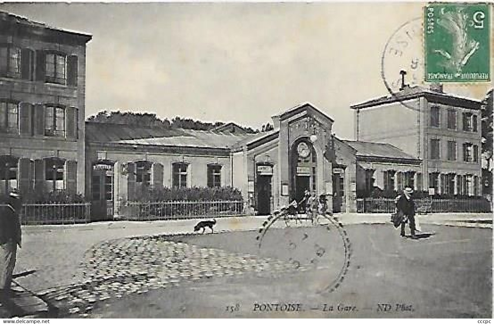 CPA Pontoise la Gare