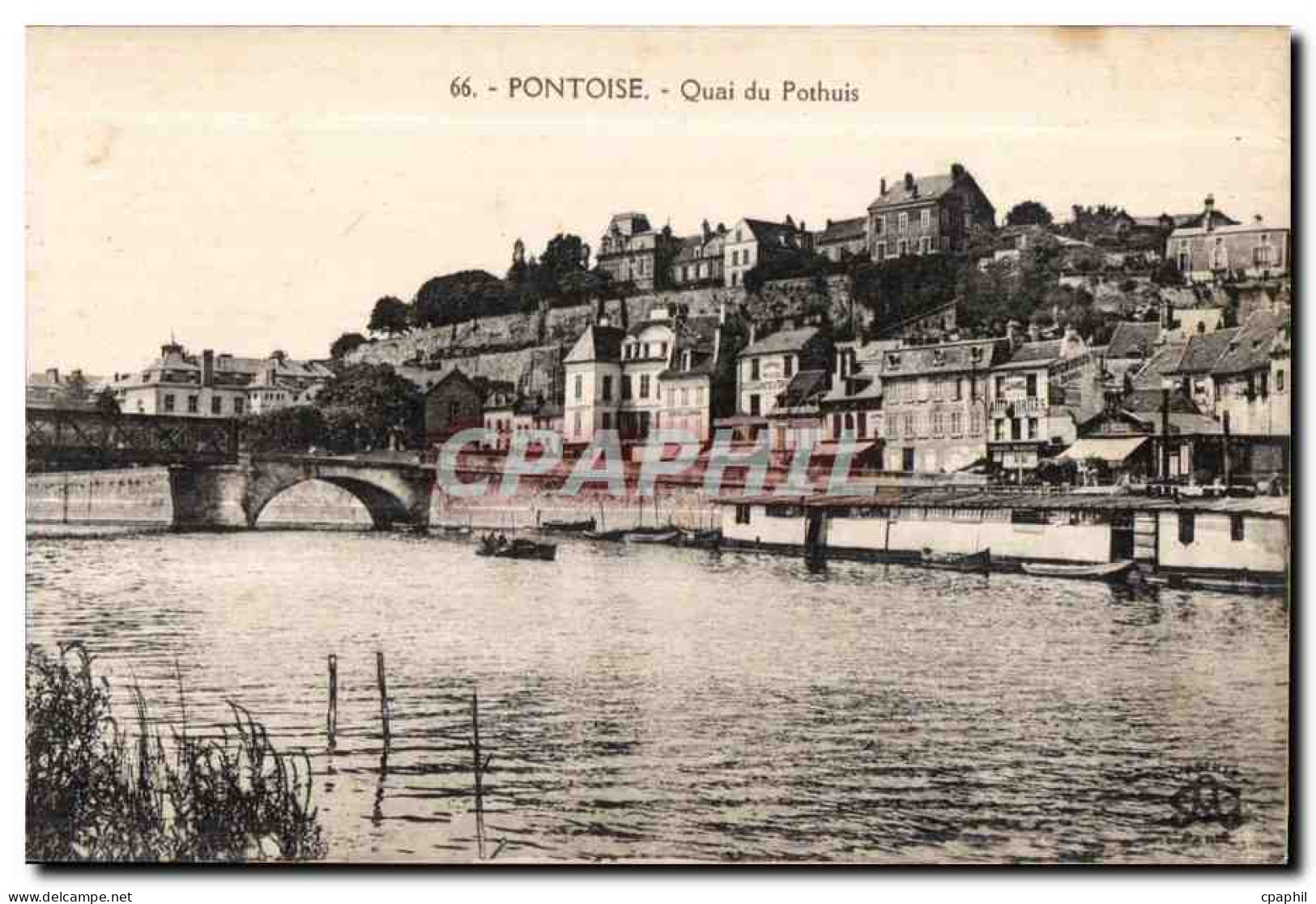 CPA Pontoise Quai Du Pothuis