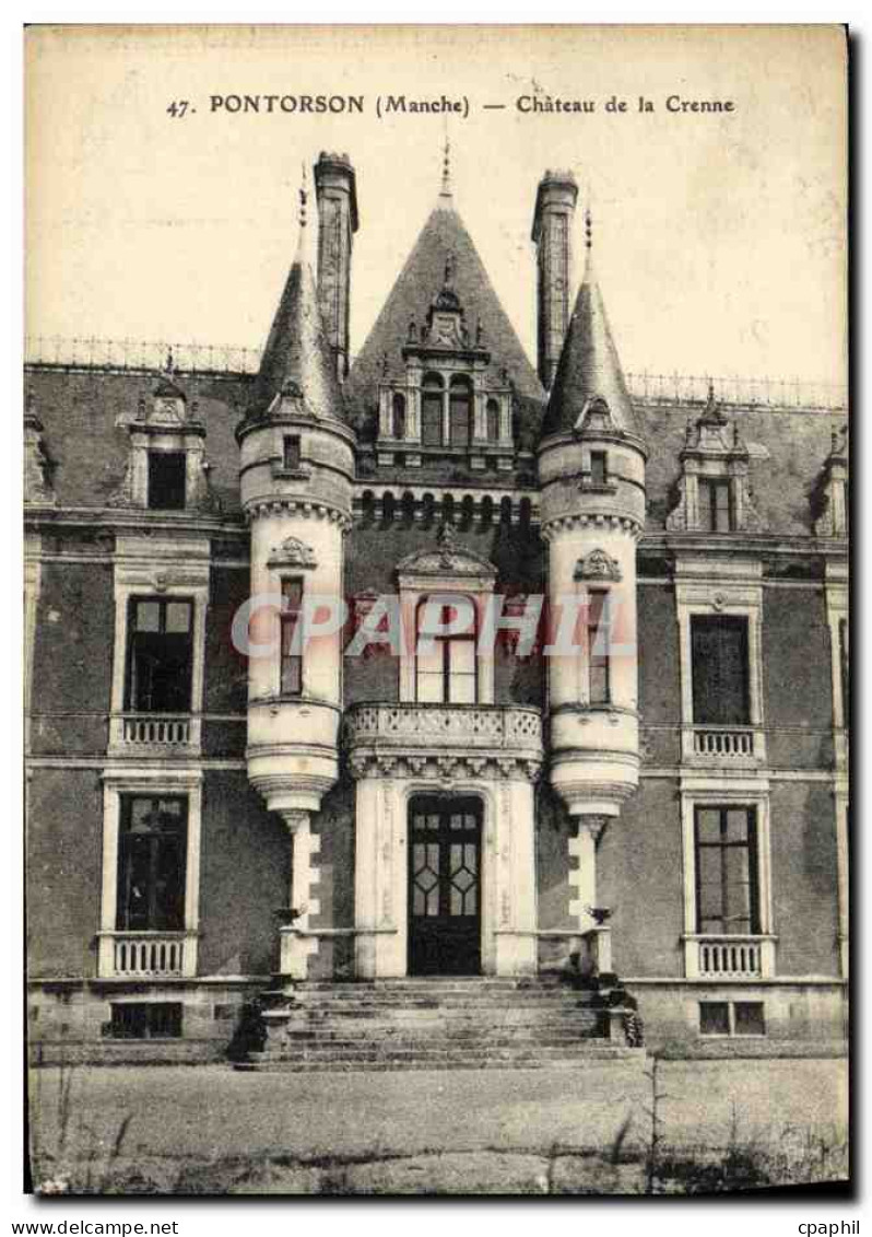 CPA Pontorson Chateau de la Crenne
