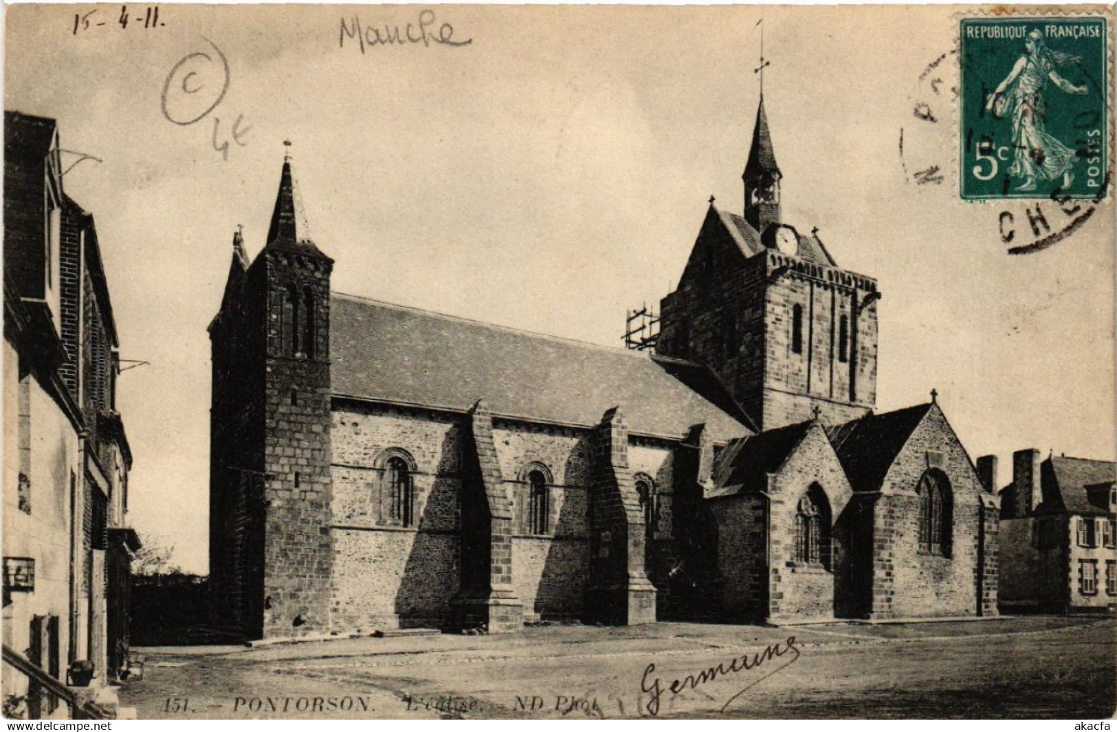 CPA PONTORSON - L'Église (589524)