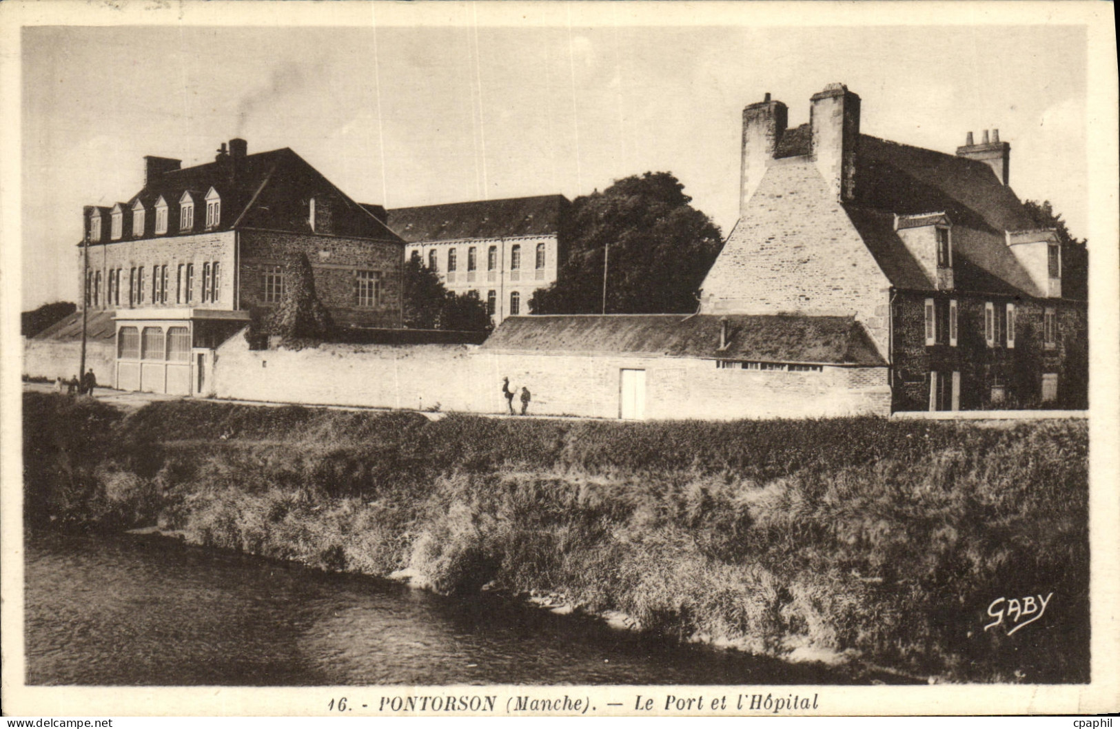 CPA Pontorson Le Port et L Hopital