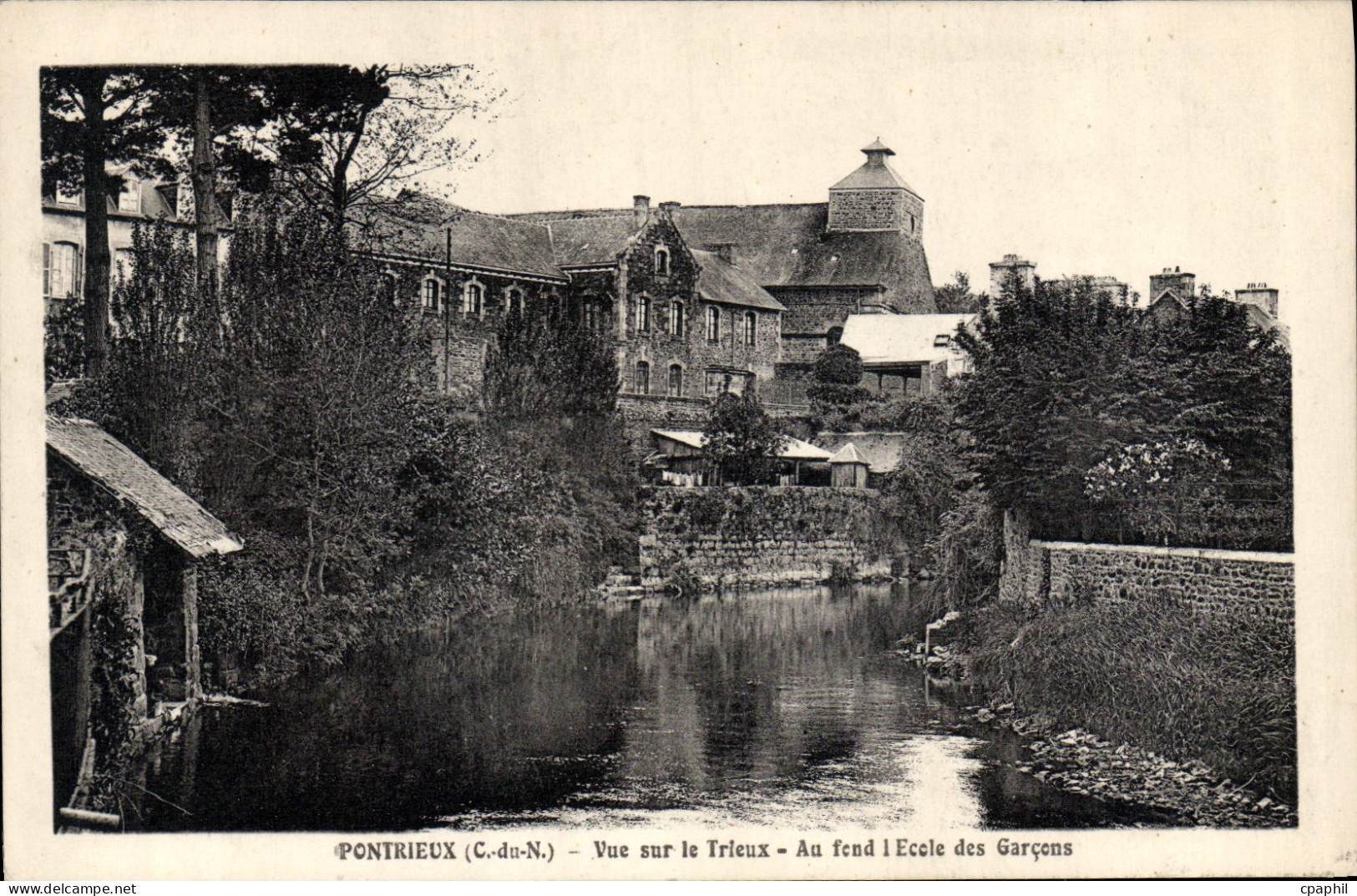 CPA PONTRIEUX école des garçons