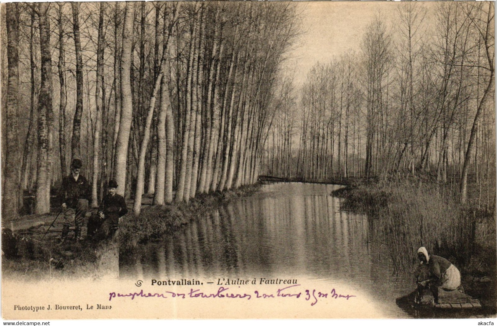 CPA Pontvallain Aulne a Fautreau (1474278)