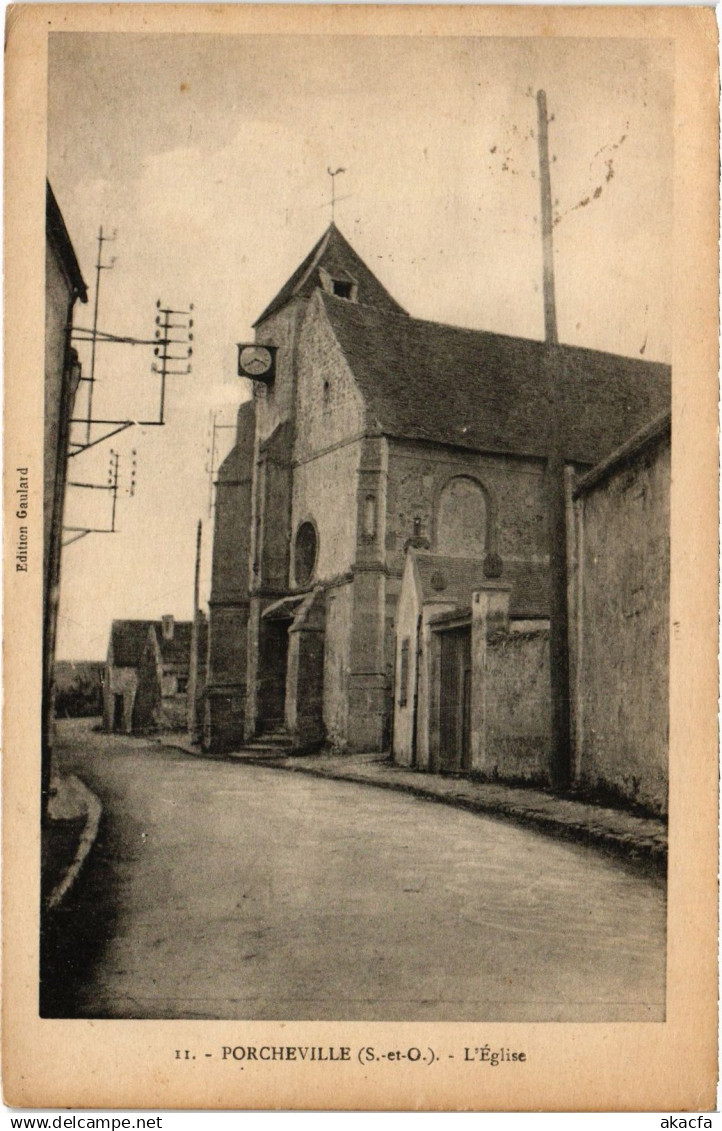 CPA Porcheville Eglise (1460225)