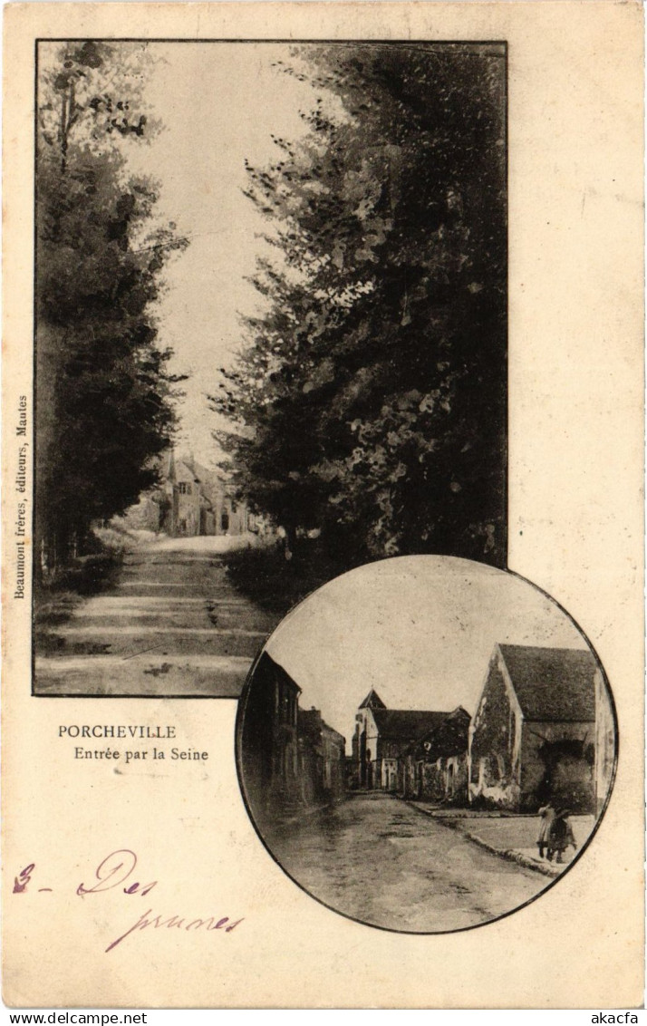 CPA Porcheville entree par la Seine (1460220)