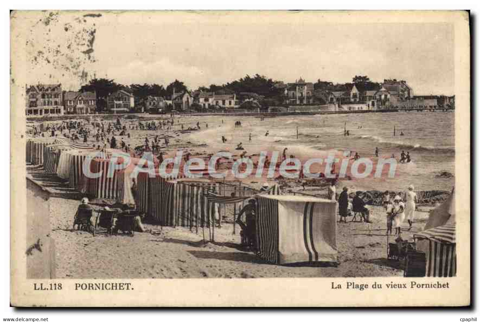 CPA Pornichet La Plage du Vieux Pornichet