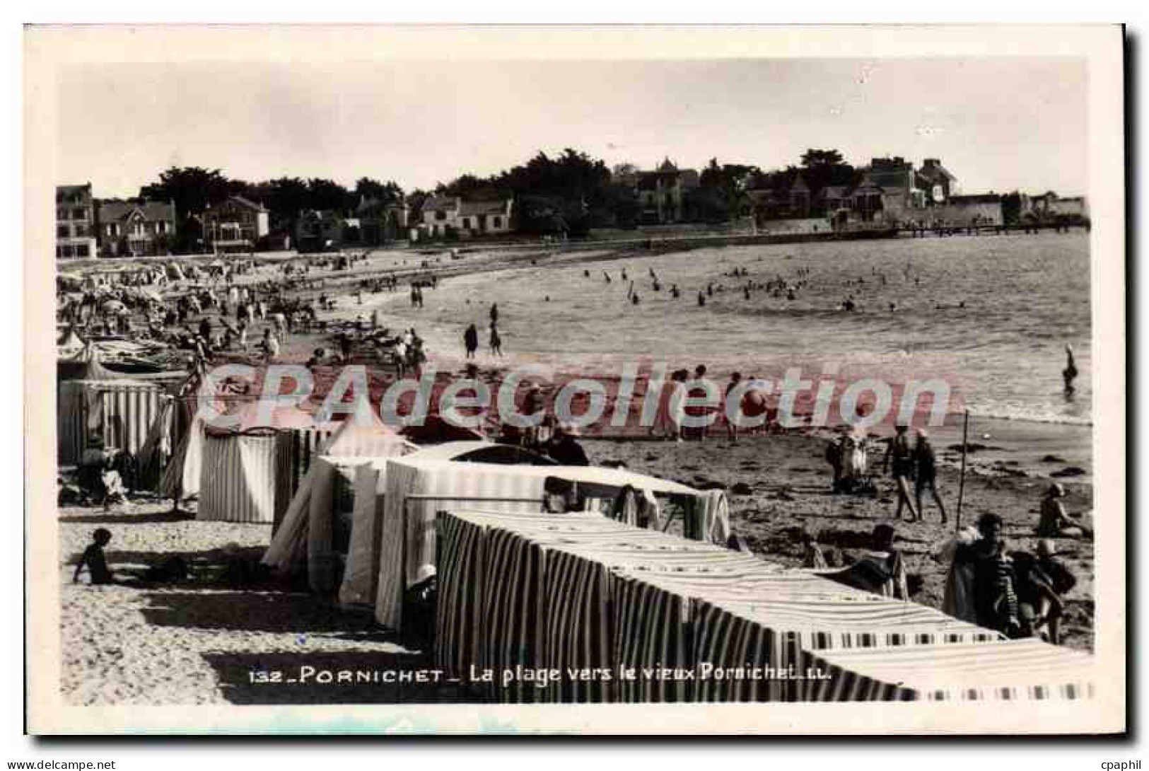 CPA Pornichet La Plage Vers Le Vieux Pornichet