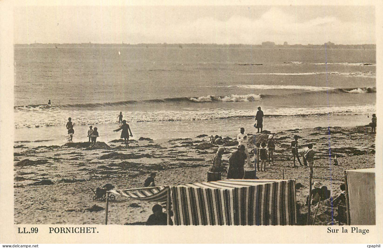 CPA Pornichet Sur la Plage