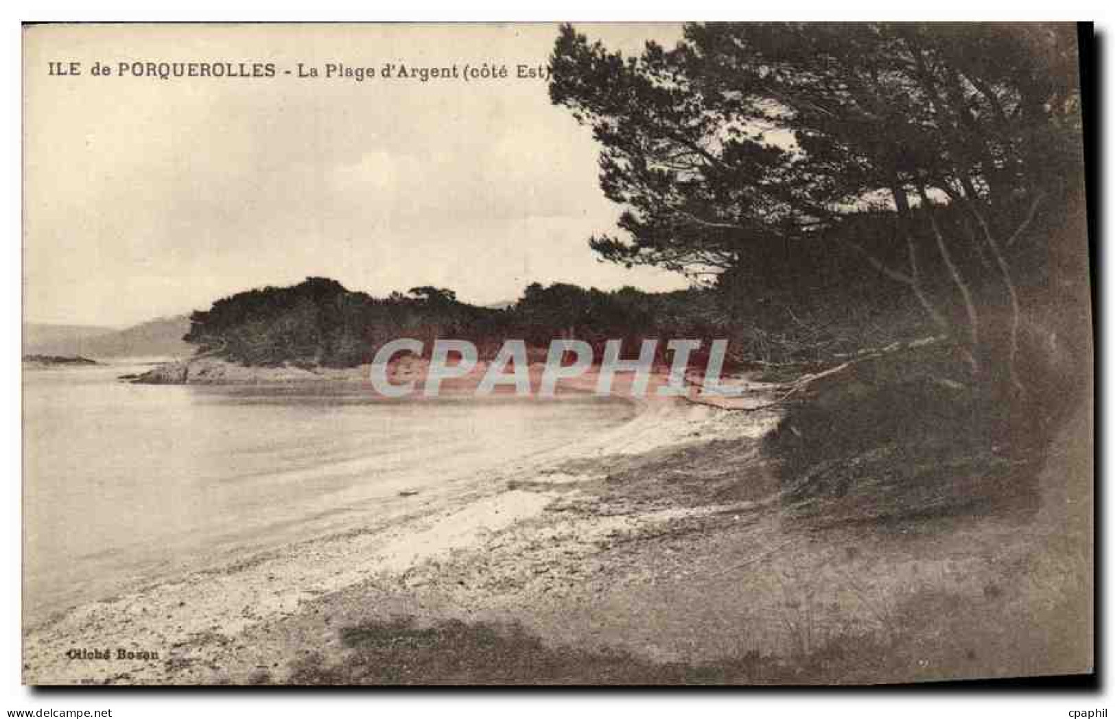 CPA Porquerolles La Plage d Argent