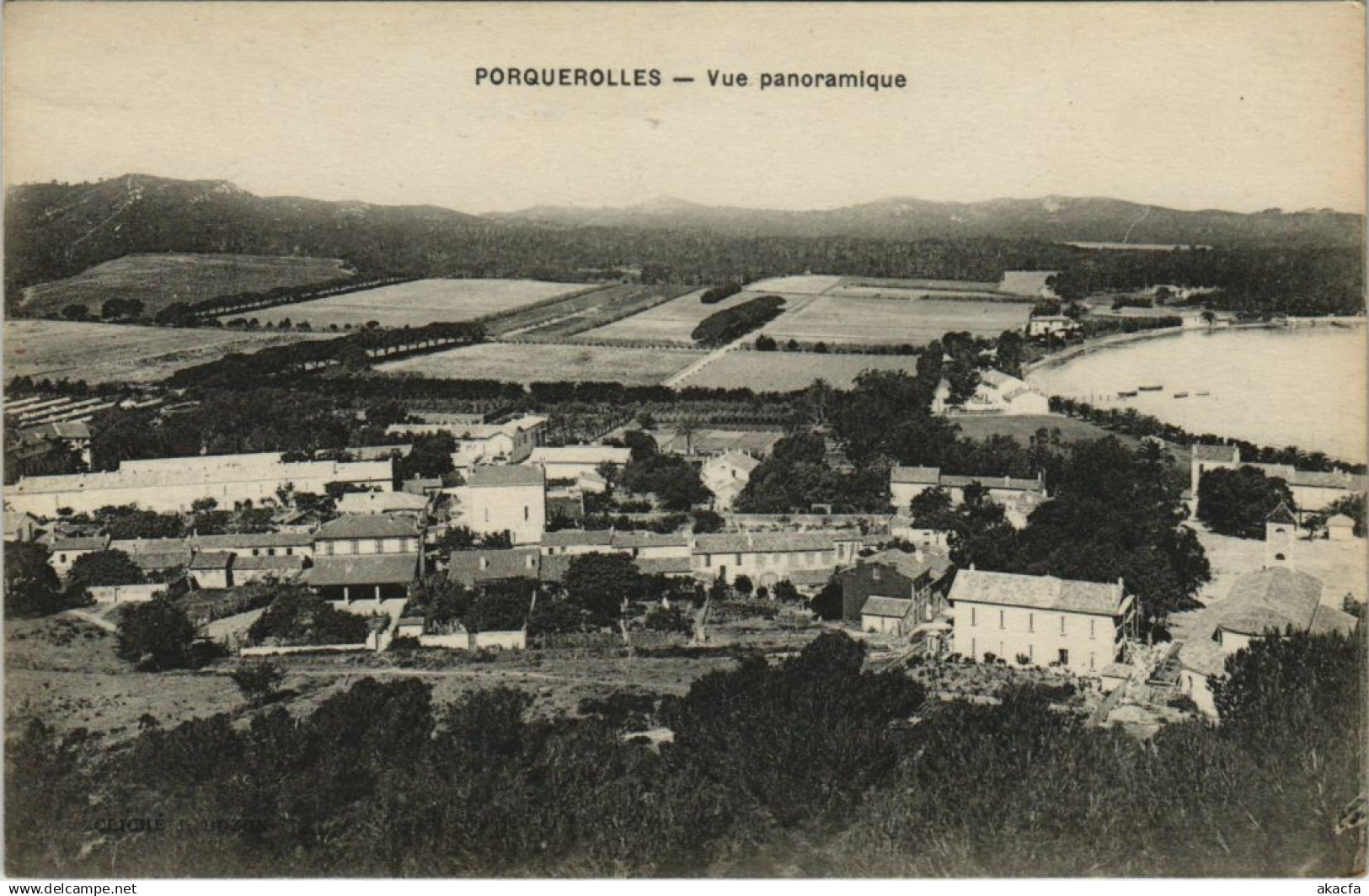 CPA PORQUEROLLES Vue Panoramique (1111618)