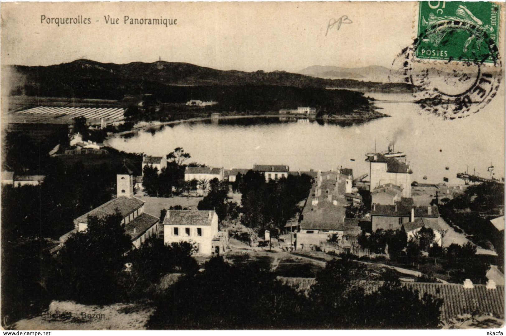 CPA PORQUEROLLES Vue Panoramique (411076)