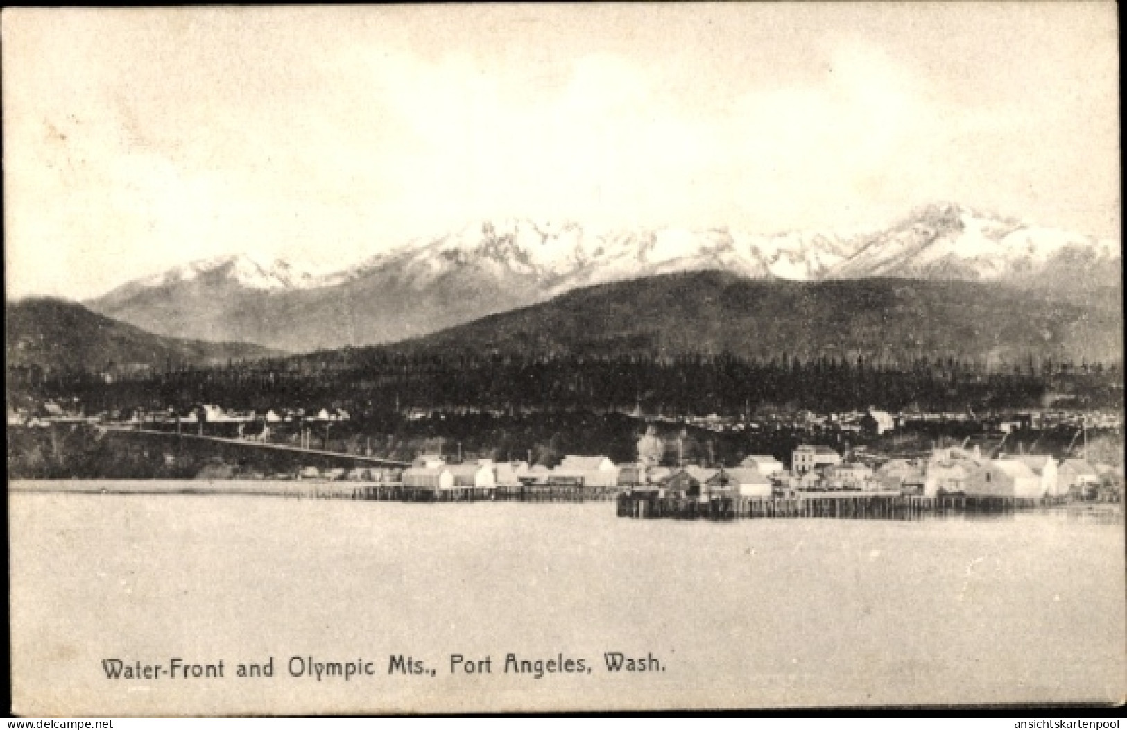 CPA Port Angeles Washington USA, Water Front und Olympic Mis