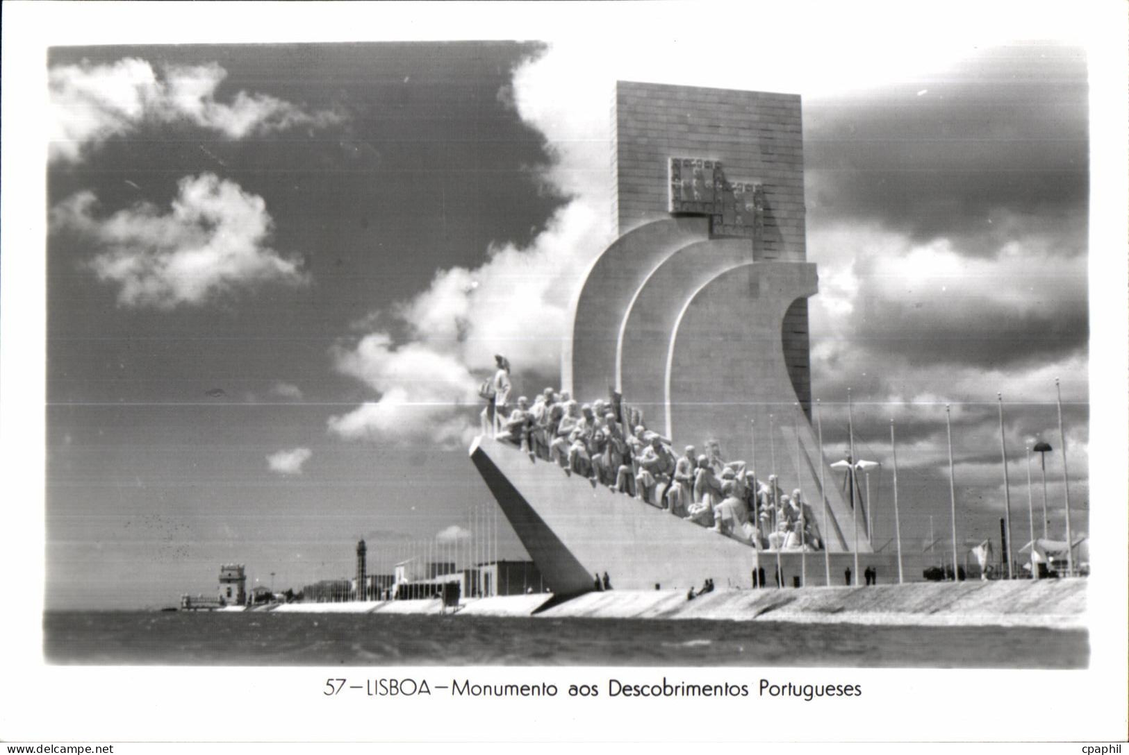 CPA Portugal Lisboa Monumento aos Descobrimentos Portugueses Feito em Portugal
