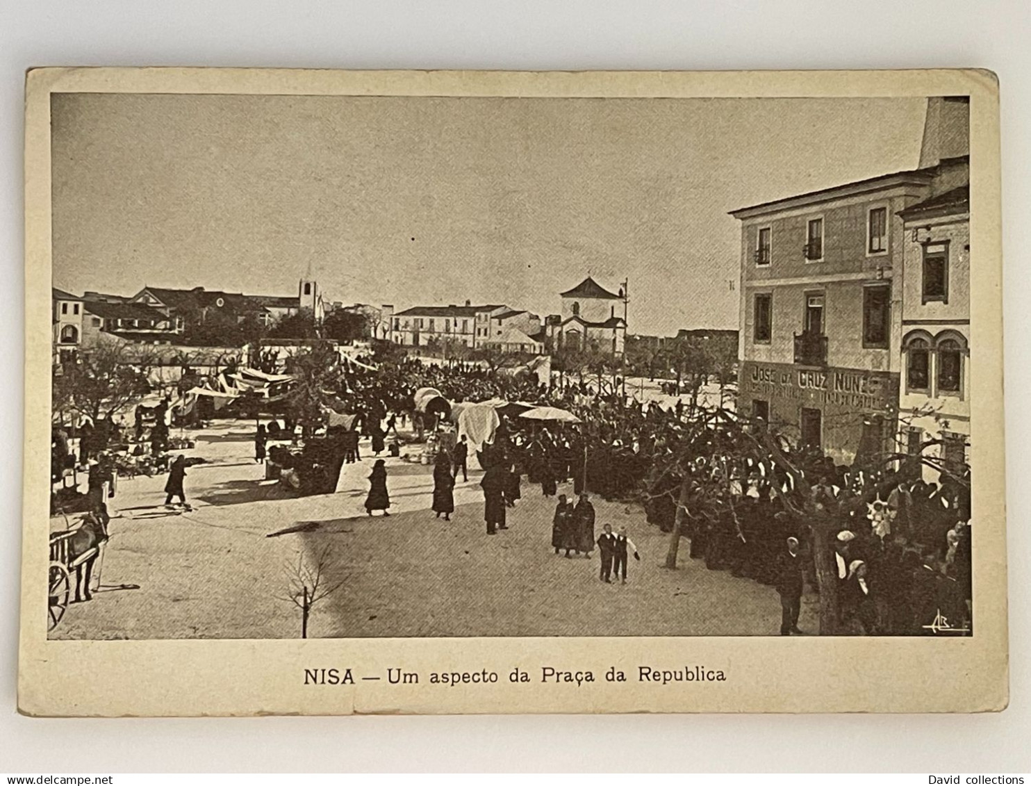 CPA - PORTUGAL- NISA- IUM ASPECTO DA PRAÇA DA REPUBLICA