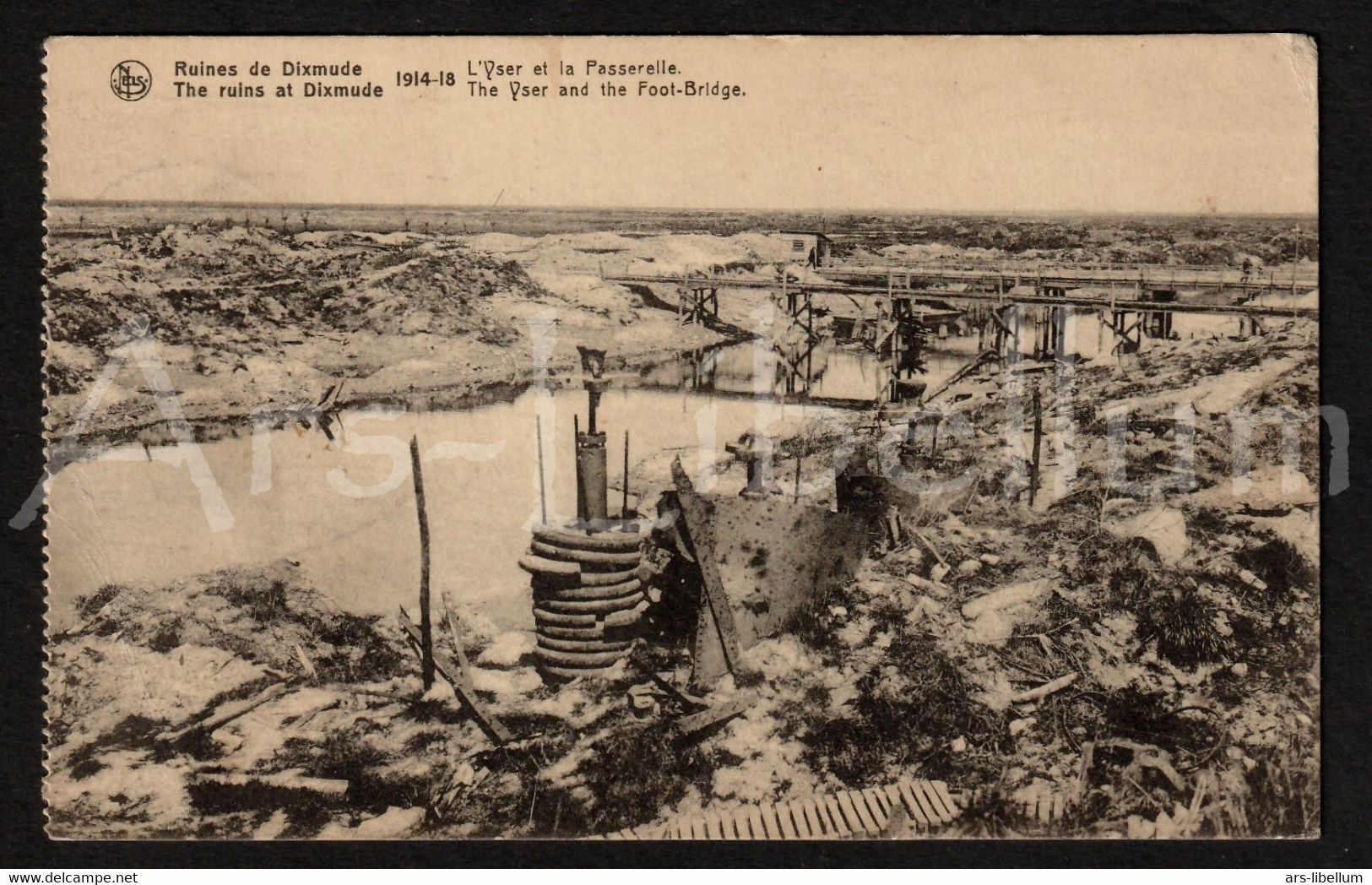 CPA / postcard / Eerste Wereldoorlog / World War I / Première Guerre mondiale / Ruines de Dixmude / Diksmuide / 2 scans