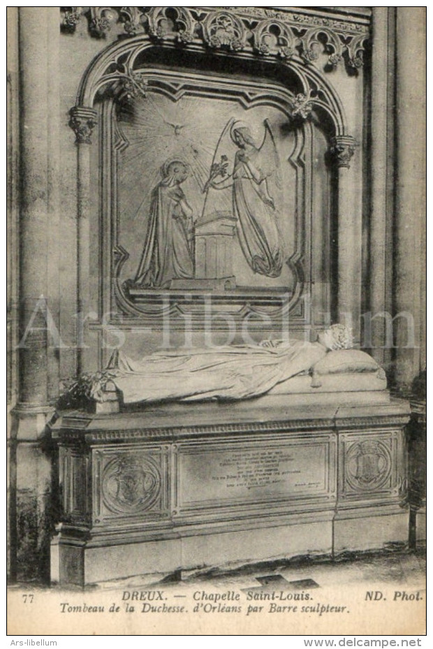 CPA / postcard / France / Chapelle royale de Dreux / chapelle Saint-Louis / tombeau de la Duchesse d'Orléans