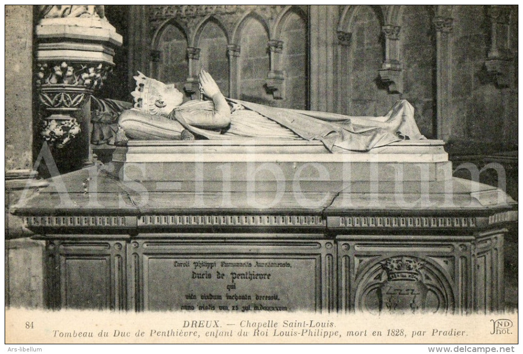 CPA / postcard / France / Chapelle royale de Dreux / chapelle Saint-Louis / tombeau du duc de Penthièvre