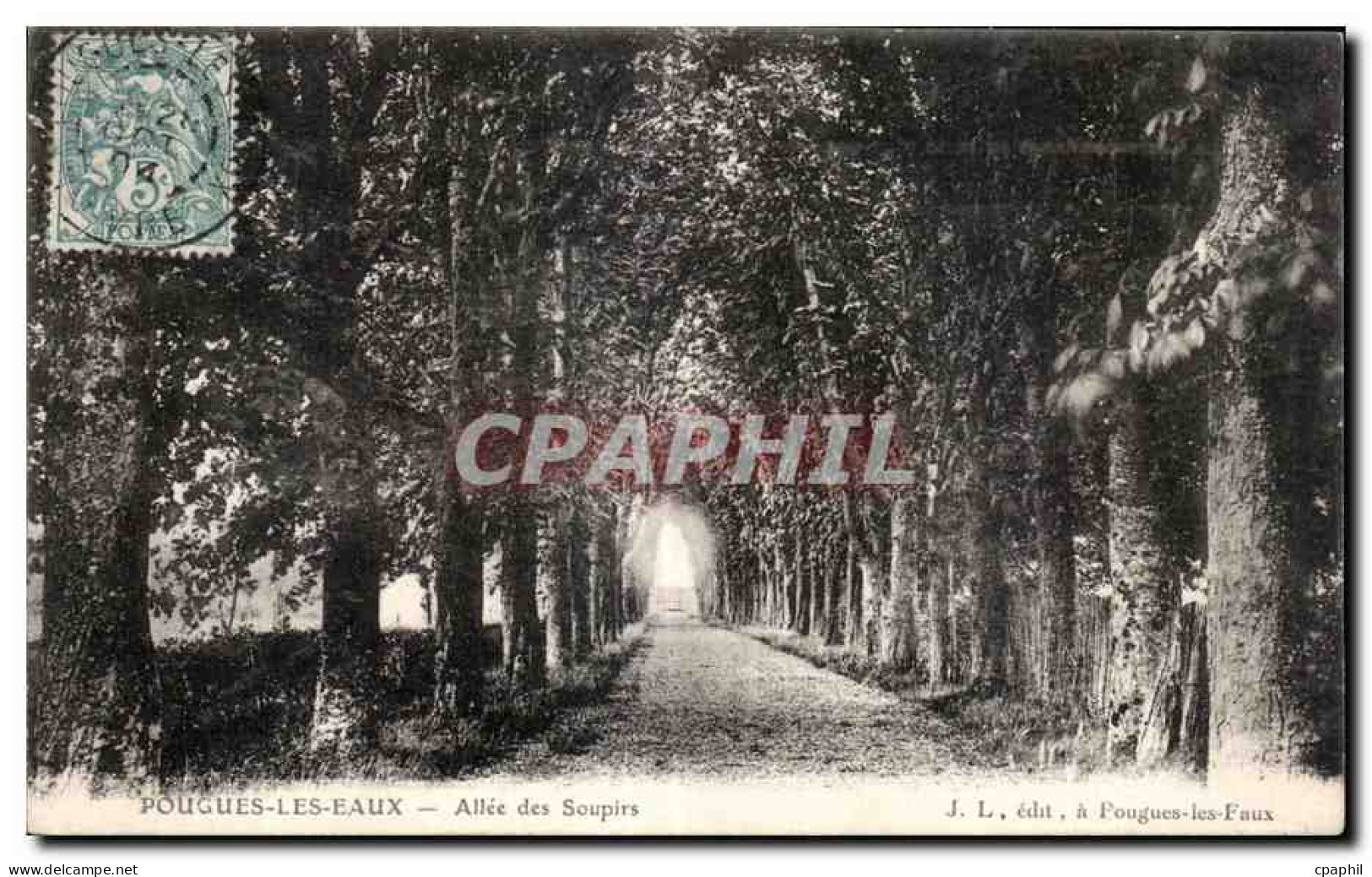 CPA Pougues Les Eaux Allee des Soupirs