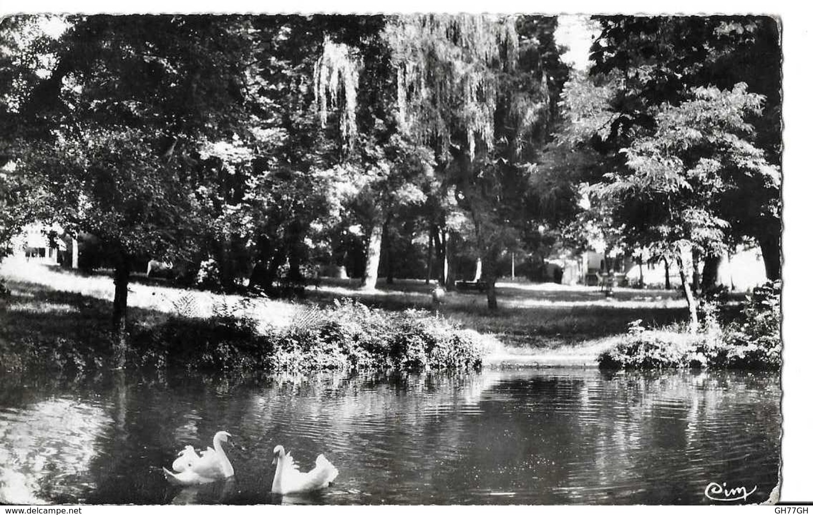 CPA POUGUES-LES-EAUX -tampon: "surmenés, allez vous reposer à Pougues"