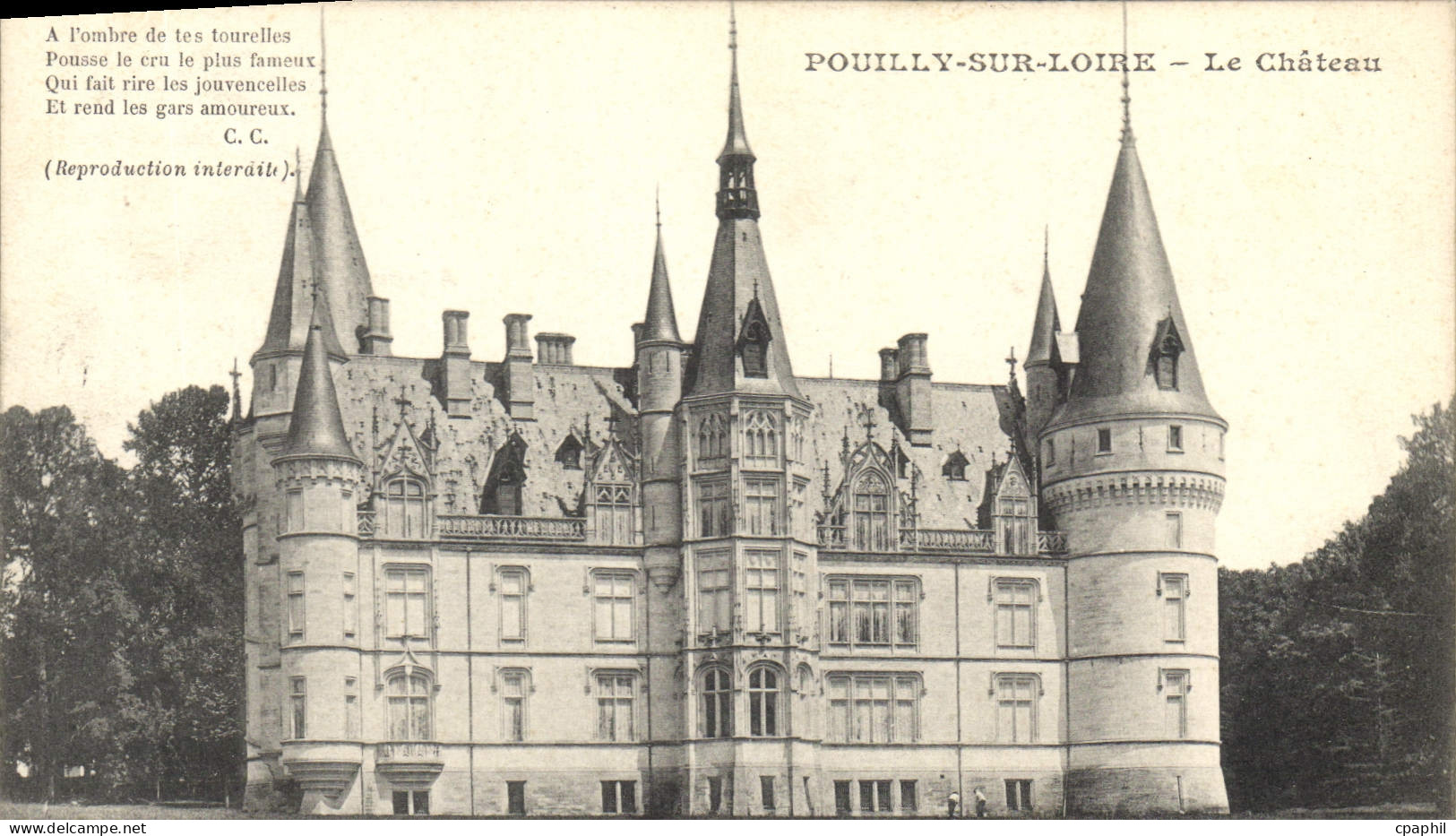 CPA Pouilly sur Loire Le Chateau
