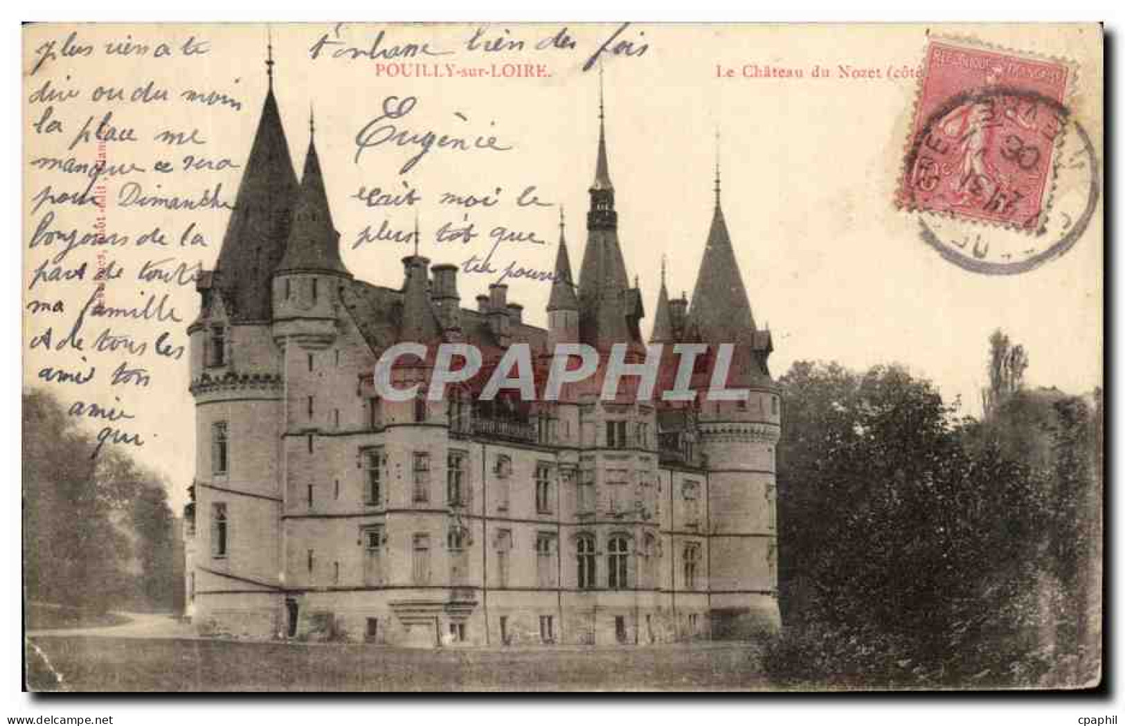 CPA Pouilly sur Loire Le Chateau de Nozet